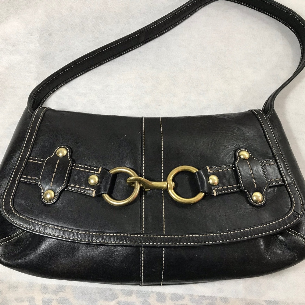Coach Black Leather Bag